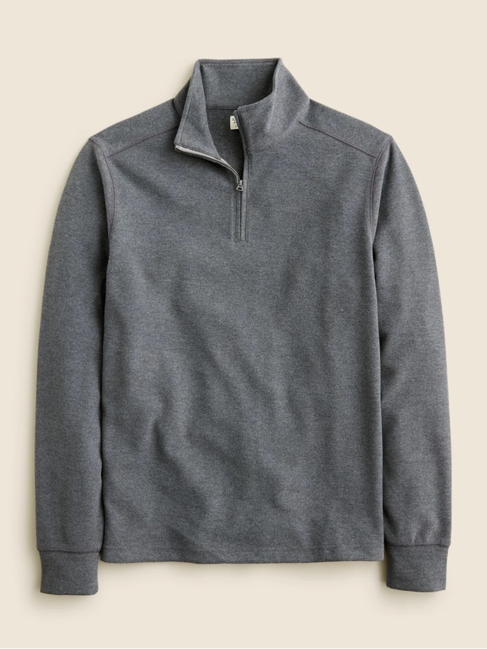 J.‎ Crew Men's Charcoal Gray Quarter-Zip Sweater